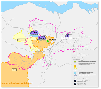 Bekken van de Gentse Kanalen kaart beschermde gebieden drinkwater