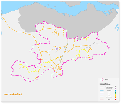 Bekken van de Gentse Kanalen kaart hydromorfologische kwaliteitswaardering