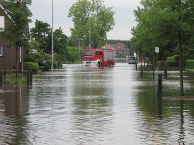 Benedenscheldebekken - overstromingen Kerkstraat Beveren (mei 2016)