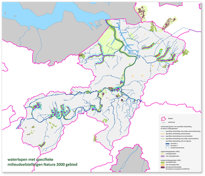 Benedenscheldebekken kaart specifieke doelstellingen Natura 2000 gebied