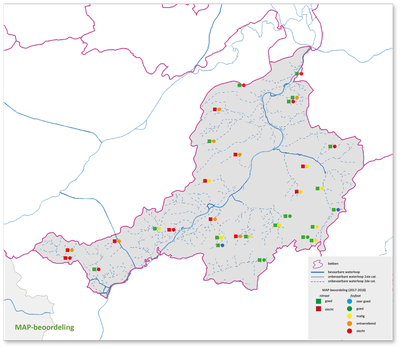 Bovenscheldebekken kaart MAP beoordeling