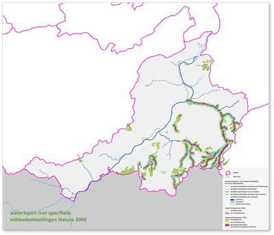 Bovenscheldebekken kaart specifieke doelstellingen Natura 2000 gebied