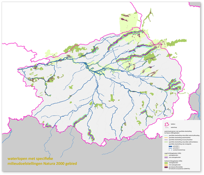 Demerbekken kaart specifieke doelstellingen Natura 2000 gebied