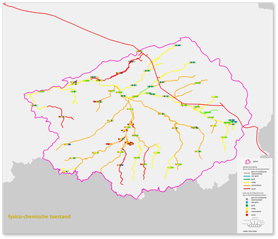 Demerbekken kaart beoordeling fysico-chemie