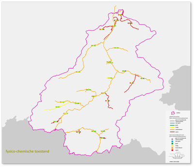 Denderbekken kaart beoordeling fysico-chemie