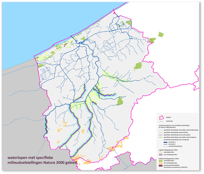 IJzerbekken kaart specifieke doelstellingen Natura 2000 gebied