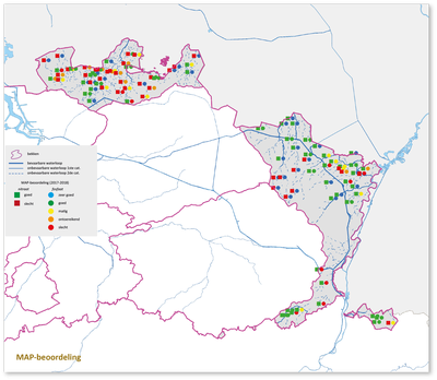 Maasbekken kaart MAP beoordeling