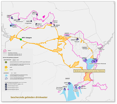 Maasbekken kaart beschermde gebieden drinkwater